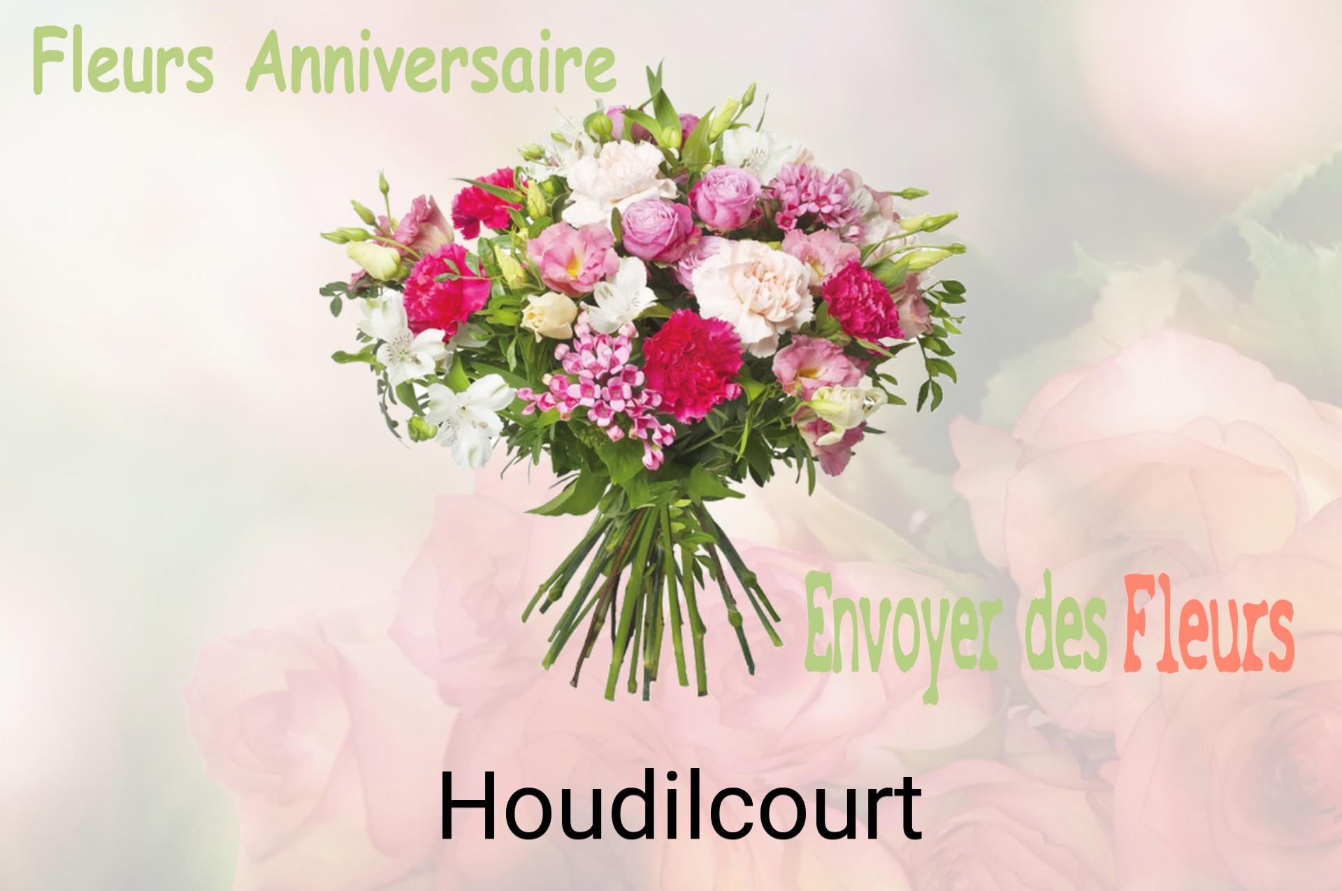 Bouquet de fleurs d’anniversaire livré à Houdilcourt